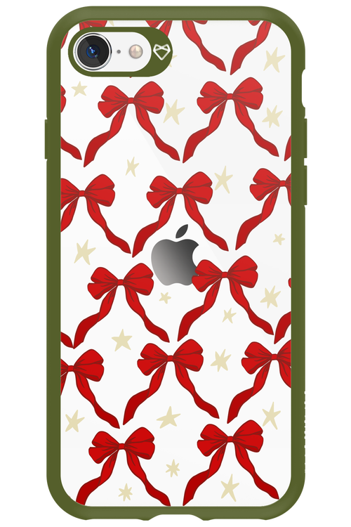 Bow & Stars (Transparent) - Apple iPhone SE 2020