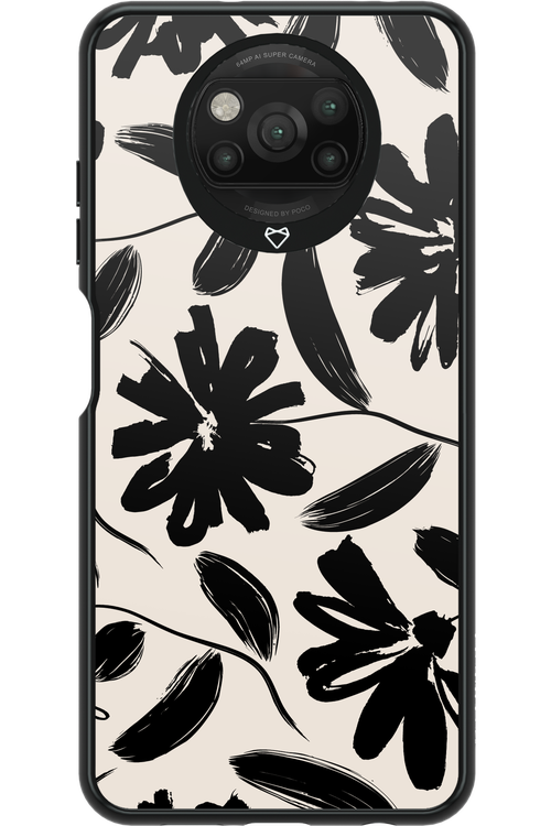 Monochrome Flowerss - Xiaomi Poco X3 NFC