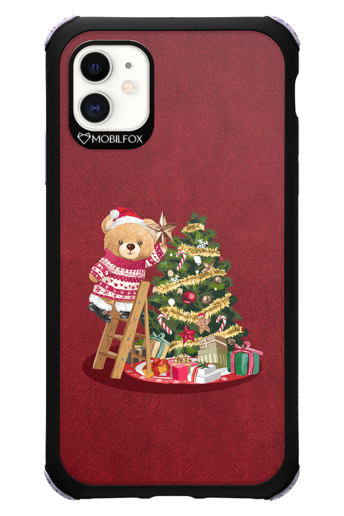 Christmas Bear (Burgundy) - Apple iPhone 11