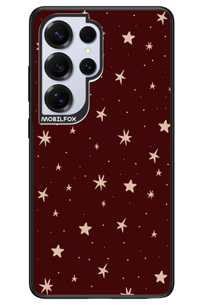 Burgundy Stars - Samsung S25 Ultra