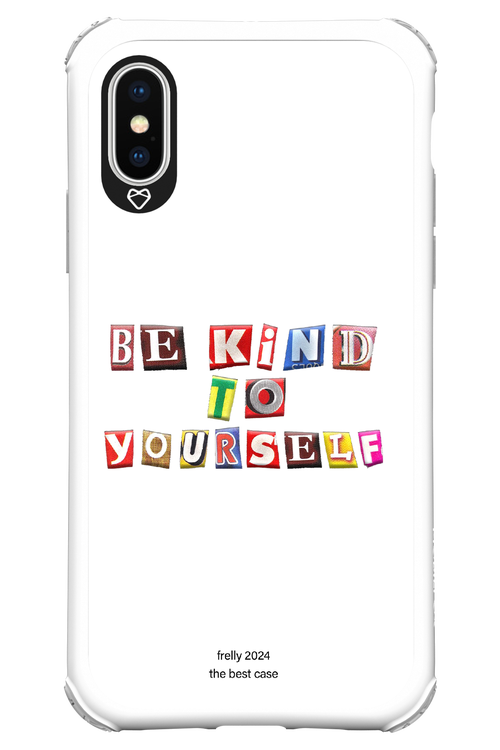 Be Kind To Yourself White - Apple iPhone X