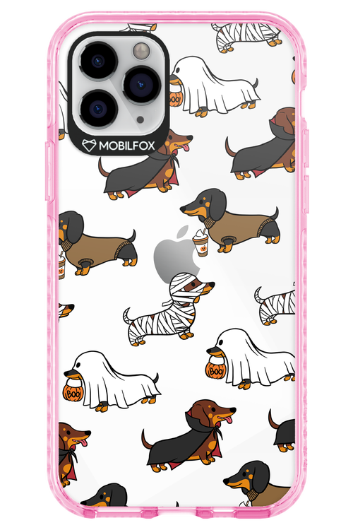 Scary Dachshund (Transparent) - Apple iPhone 11 Pro