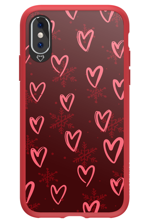 Christmas Hearts - Apple iPhone XS