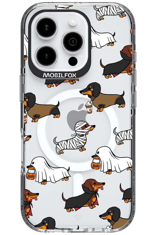 Scary Dachshund (Transparent) - Apple iPhone 16 Pro