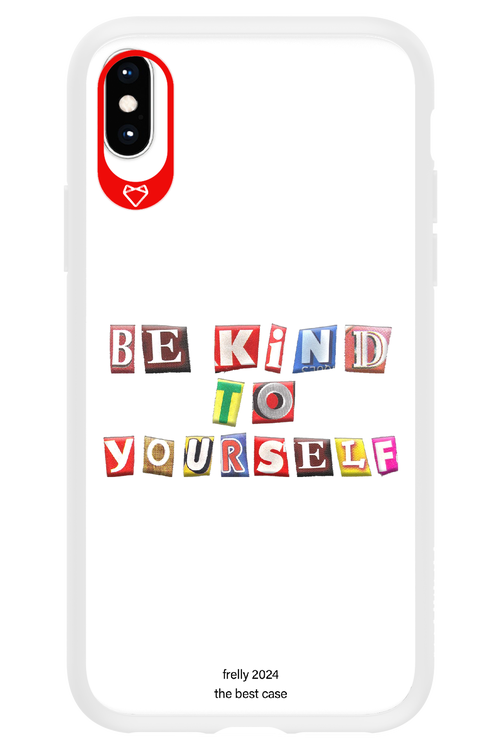 Be Kind To Yourself White - Apple iPhone X