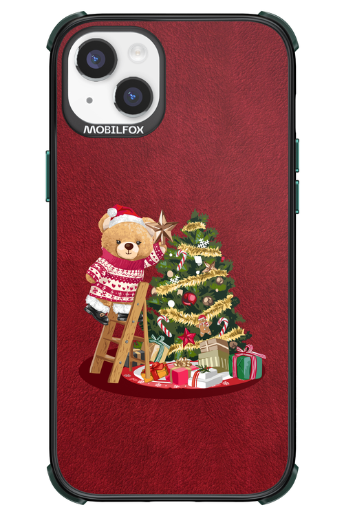 Christmas Bear (Burgundy) - Apple iPhone 14 Plus