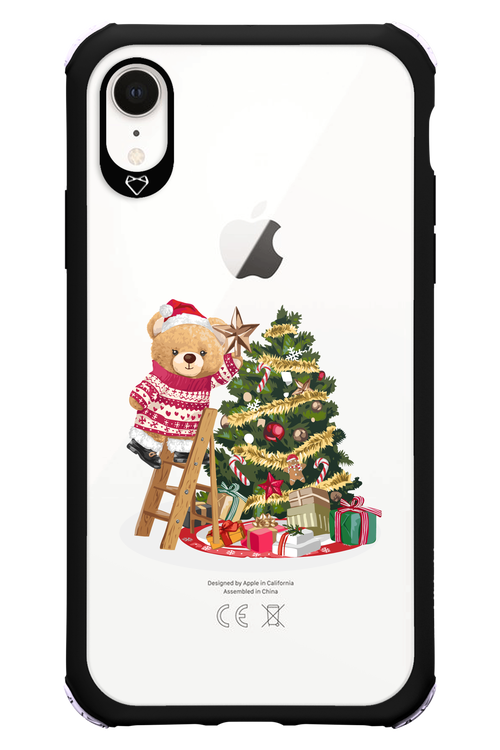 Christmas Bear (Transparent) - Apple iPhone XR
