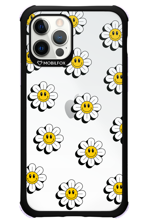 Smiley Flowers Transparent - Apple iPhone 12 Pro