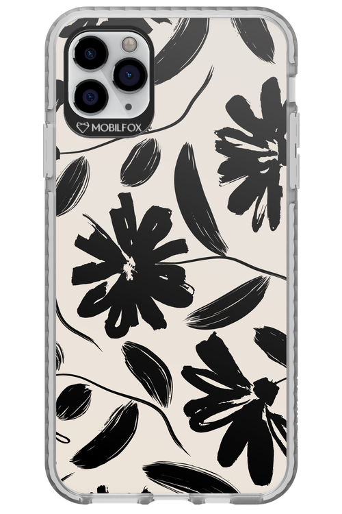 Monochrome Flowerss - Apple iPhone 11 Pro Max