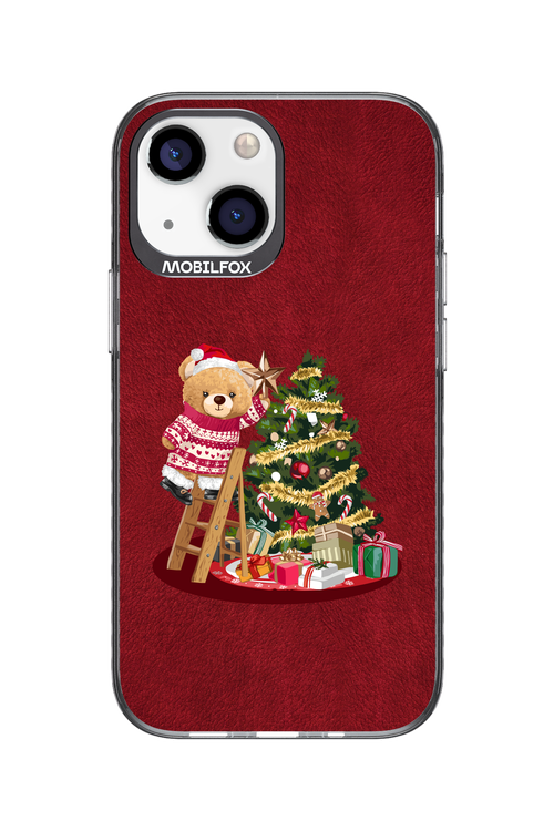 Christmas Bear (Burgundy) - Apple iPhone 13 Mini