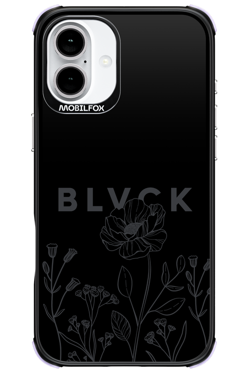 Black Flowers - Apple iPhone 16 Plus