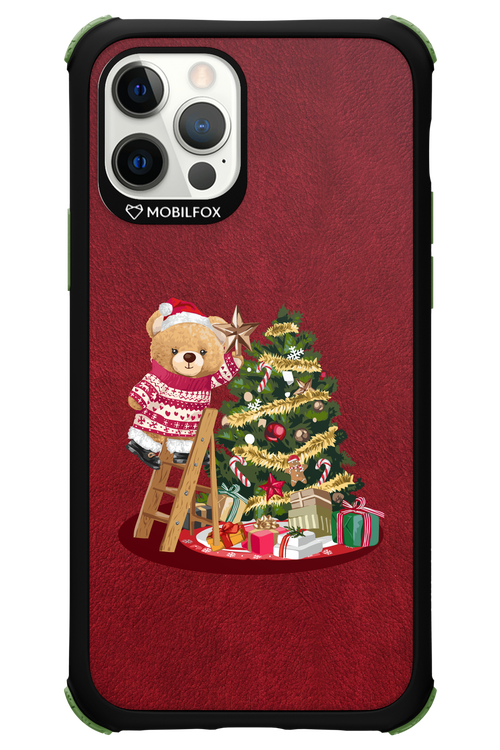 Christmas Bear (Burgundy) - Apple iPhone 12 Pro