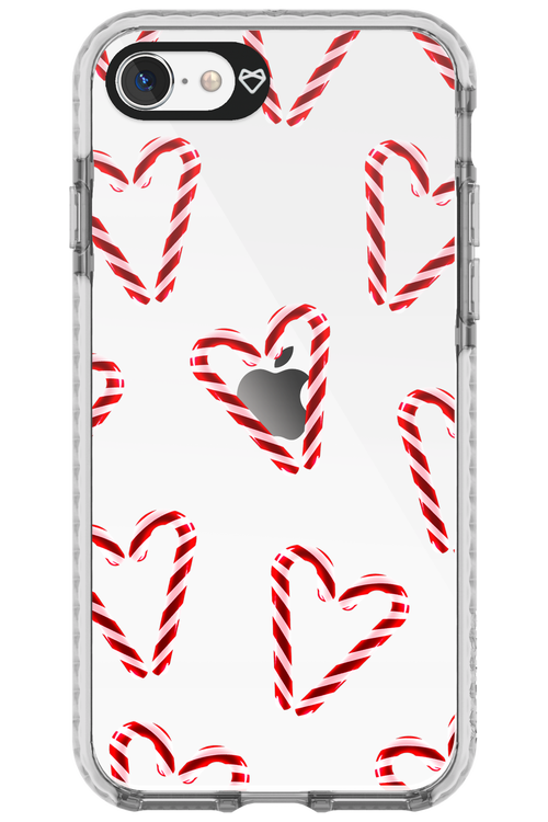 Candy Cane Hearts - Apple iPhone SE 2020