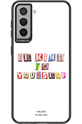 Be Kind To Yourself White - Samsung Galaxy S21