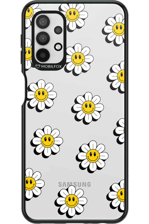 Smiley Flowers Transparent - Samsung Galaxy A32 5G