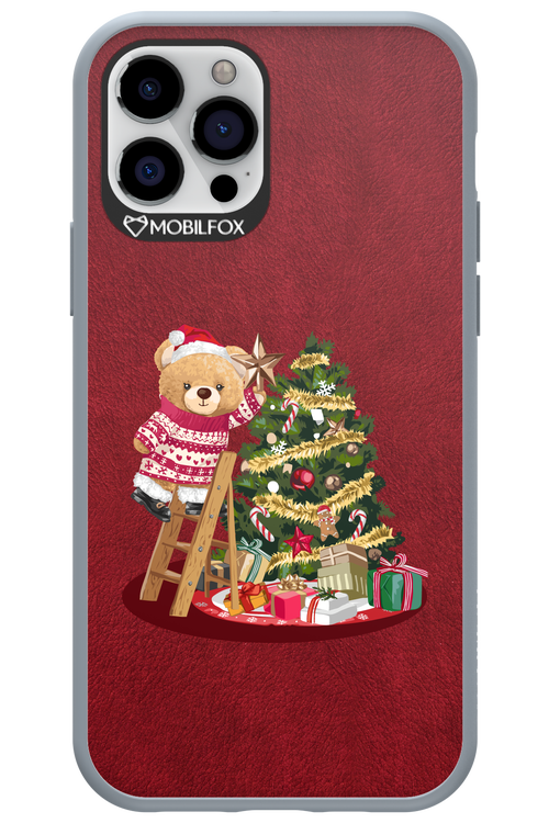 Christmas Bear (Burgundy) - Apple iPhone 12 Pro