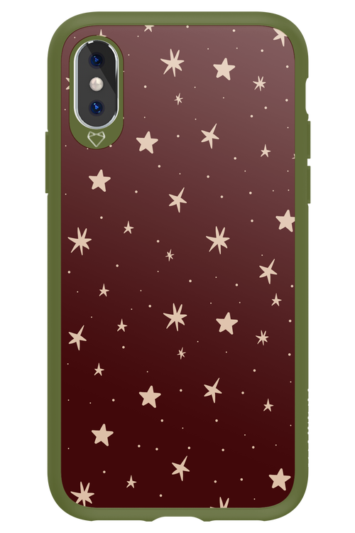 Burgundy Stars - Apple iPhone X