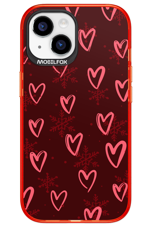 Christmas Hearts - Apple iPhone 15