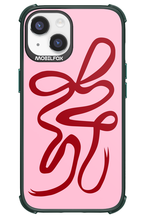 Burgundy Bow - Apple iPhone 14