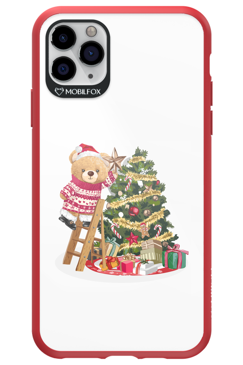 Christmas Bear (Transparent) - Apple iPhone 11 Pro Max