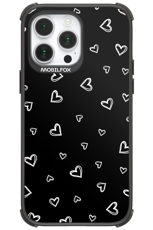 Monochrome Hearts 2.0 - Apple iPhone 14 Pro Max