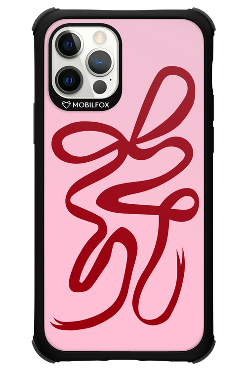 Burgundy Bow - Apple iPhone 12 Pro