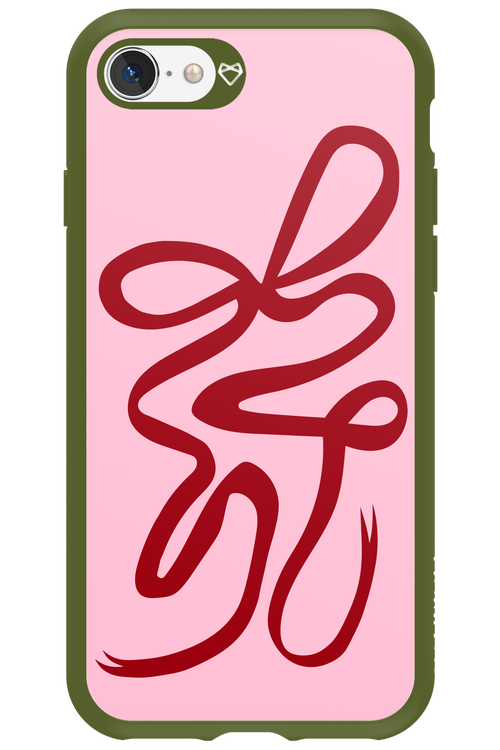 Burgundy Bow - Apple iPhone SE 2022