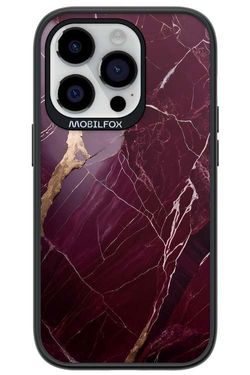 Burgundy Marble - Apple iPhone 14 Pro