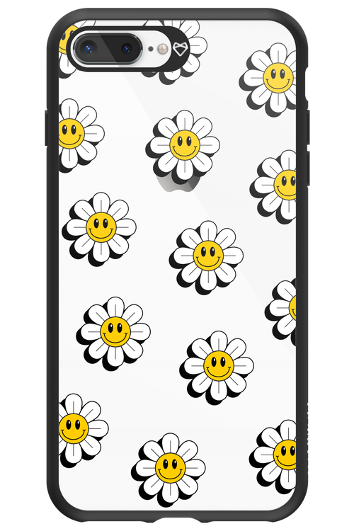 Smiley Flowers Transparent - Apple iPhone 8 Plus