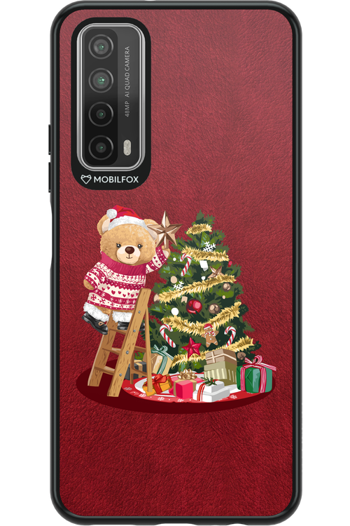 Christmas Bear (Burgundy) - Huawei P Smart 2021