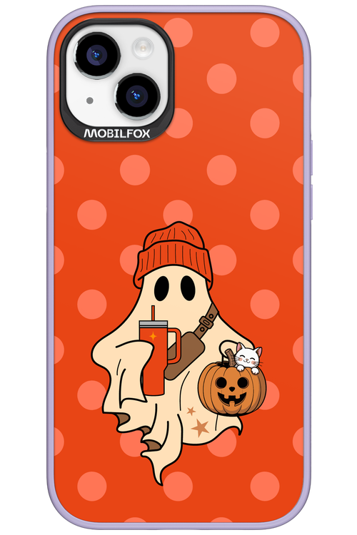 Ghost Girl (Orange) - Apple iPhone 15 Plus