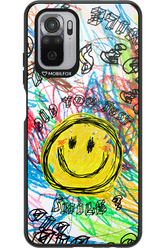 Crayon Smiley Colorful - Xiaomi Redmi Note 10