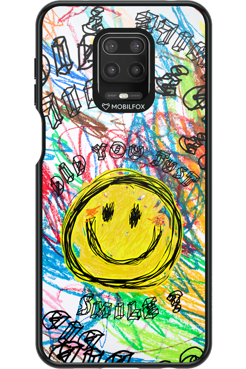 Crayon Smiley Colorful - Xiaomi Redmi Note 9 Pro