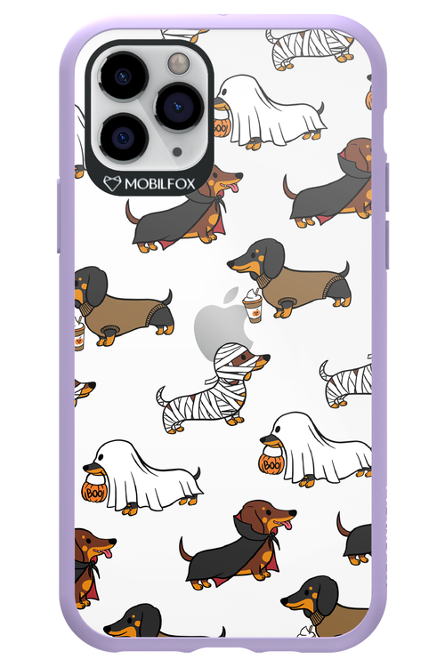 Scary Dachshund (Transparent) - Apple iPhone 11 Pro