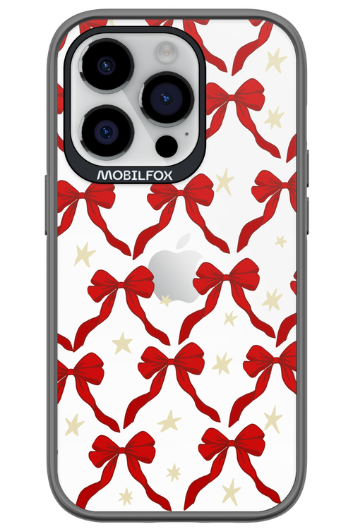 Bow & Stars (Transparent) - Apple iPhone 14 Pro