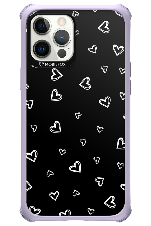Monochrome Hearts 2.0 - Apple iPhone 12 Pro Max