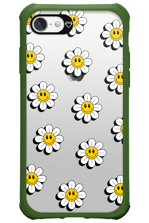 Smiley Flowers Transparent - Apple iPhone 7