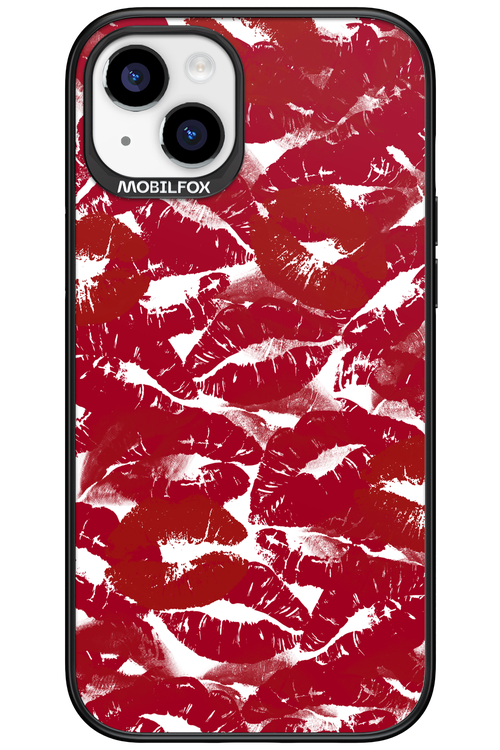 Burgundy and Kiss 2.0 - Apple iPhone 15 Plus