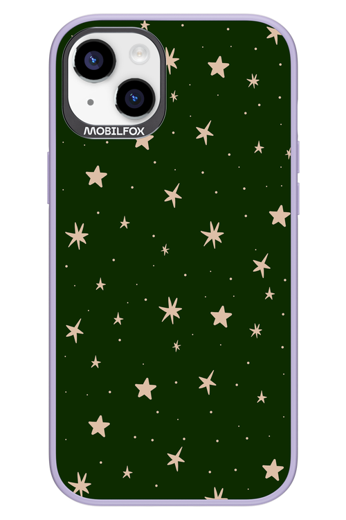 Forest Green Stars - Apple iPhone 14 Plus