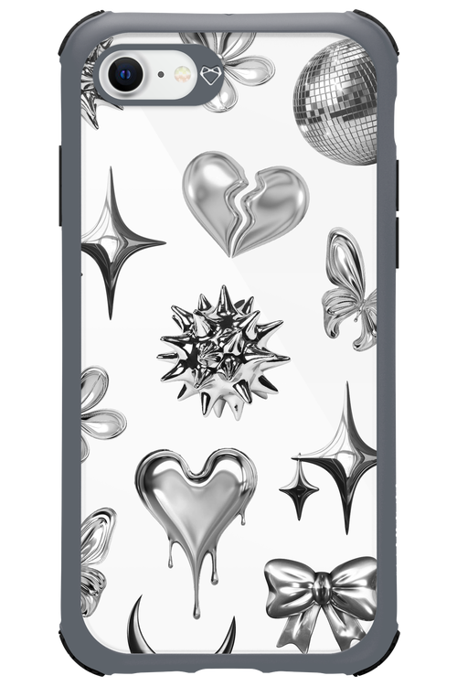 Silver Zone Transparent - Apple iPhone SE 2022