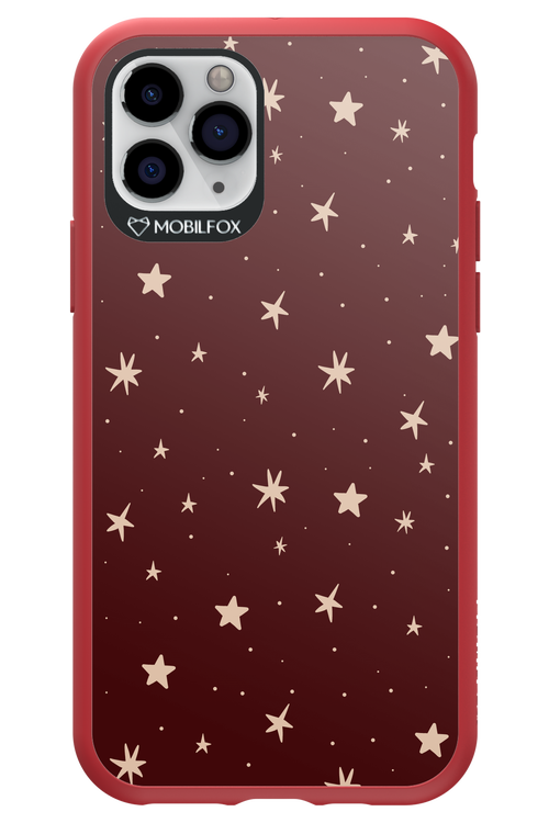 Burgundy Stars - Apple iPhone 11 Pro