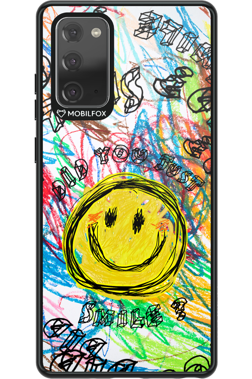 Crayon Smiley Colorful - Samsung Galaxy Note 20