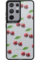 Spicy Cherries Transparent - Samsung Galaxy S21 Ultra