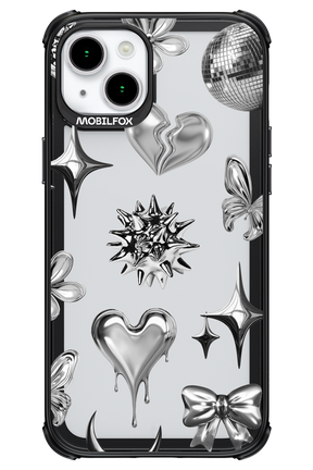 Silver Zone Transparent - Apple iPhone 15 Plus