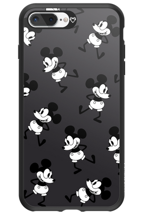 Iconic Mouse (antracite pattern) - Apple iPhone 8 Plus