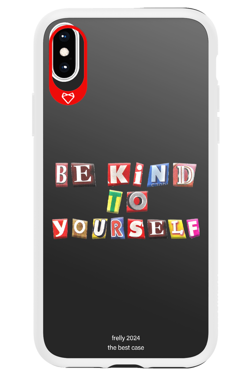 Be Kind To Yourself Black - Apple iPhone X