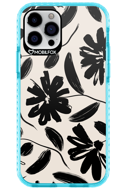 Monochrome Flowerss 2.0 - Apple iPhone 12 Pro