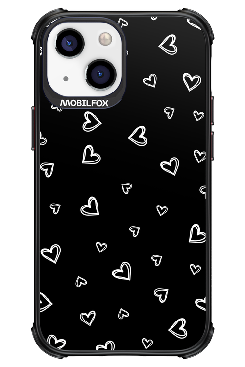 Monochrome Hearts 2.0 - Apple iPhone 13 Mini