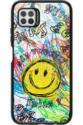 Crayon Smiley Colorful - Huawei P40 Lite