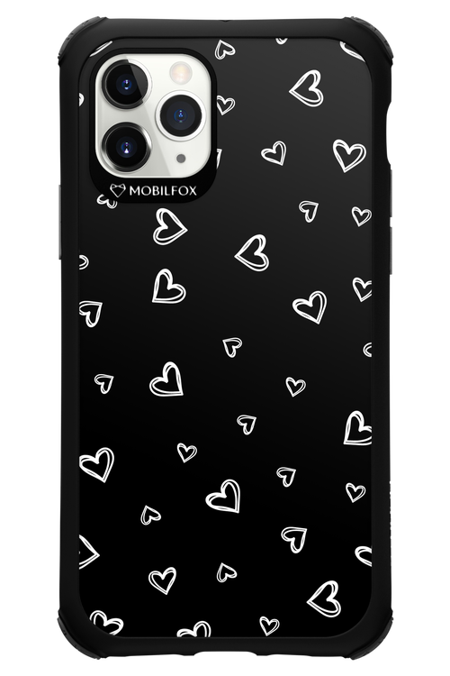Monochrome Hearts 2.0 - Apple iPhone 11 Pro